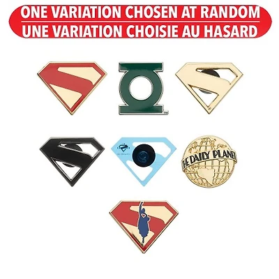Superman Logo Blind Lapel Pin – One Variation Chosen at Random