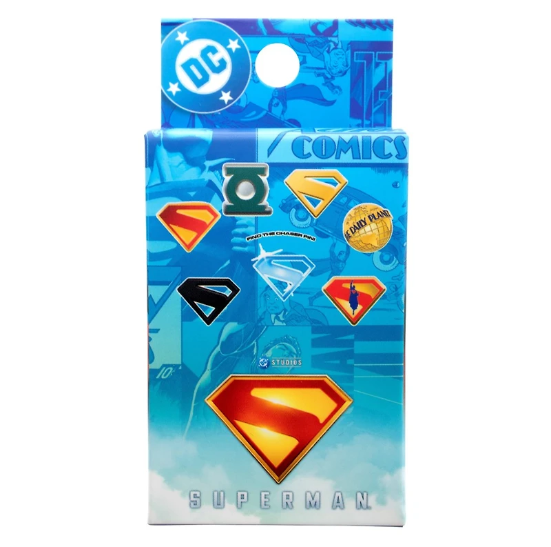 Superman Logo Blind Lapel Pin – One Variation Chosen at Random