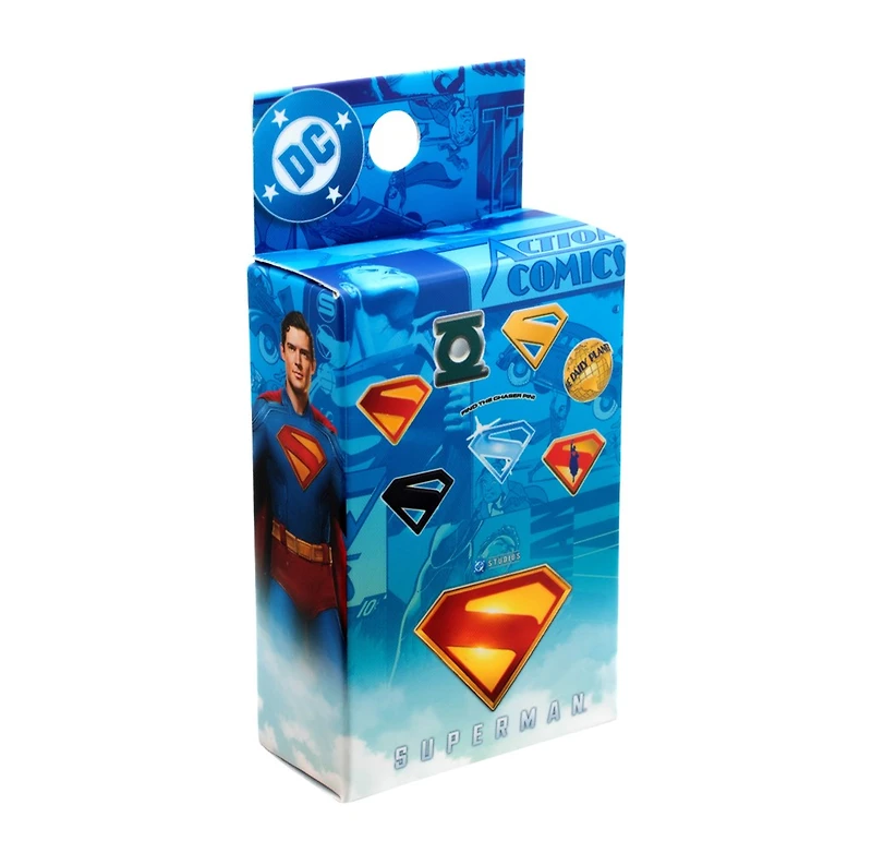 Superman Logo Blind Lapel Pin – One Variation Chosen at Random