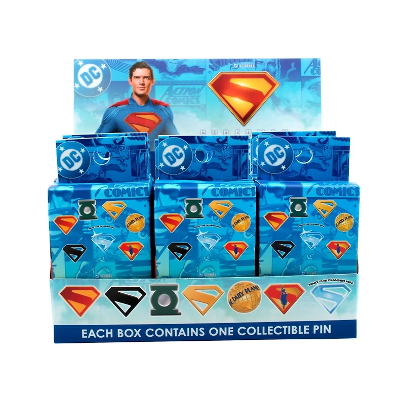 Superman Logo Blind Lapel Pin – One Variation Chosen at Random