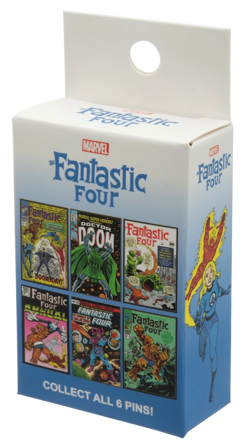 Fantastic 4: Comic Blind Lapel Pin – One Variation Chosen at Random
