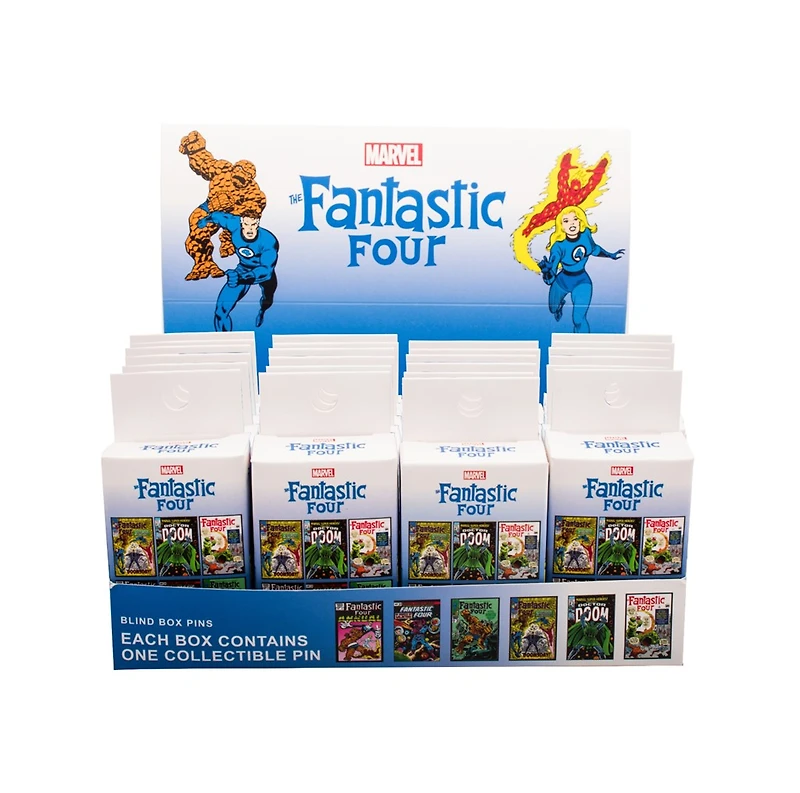 Fantastic 4: Comic Blind Lapel Pin – One Variation Chosen at Random