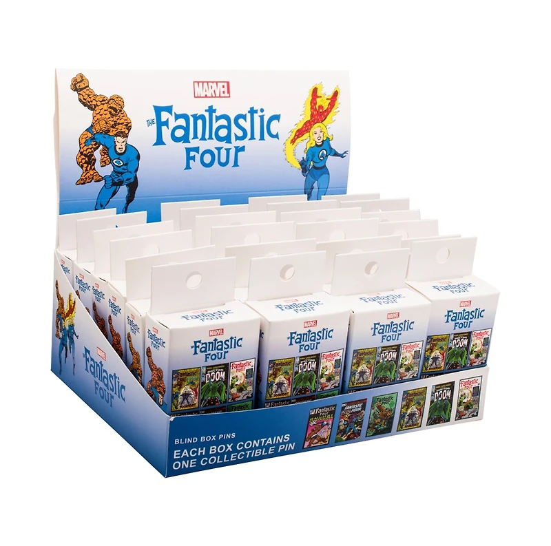 Fantastic 4: Comic Blind Lapel Pin – One Variation Chosen at Random