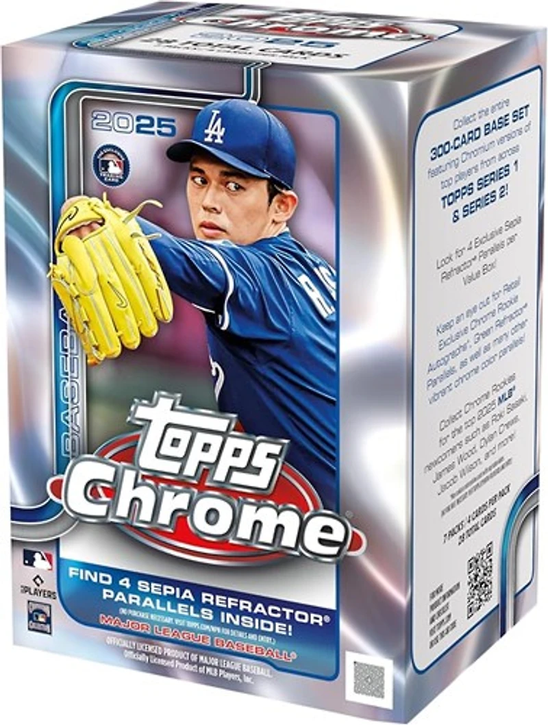 2025 Topps Chrome Baseball Value Box 