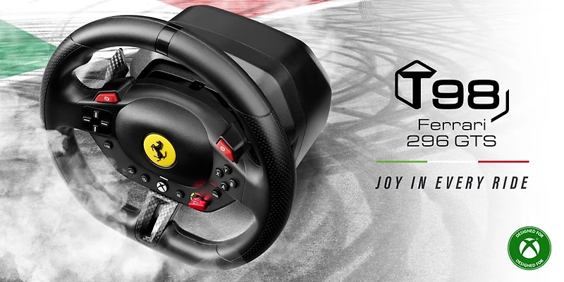 Thrustmaster T98 Ferrari 296 GTB, Racing Wheel 