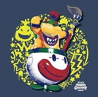Super Mario Bros Bowser Jr Navy Blue T-Shirt