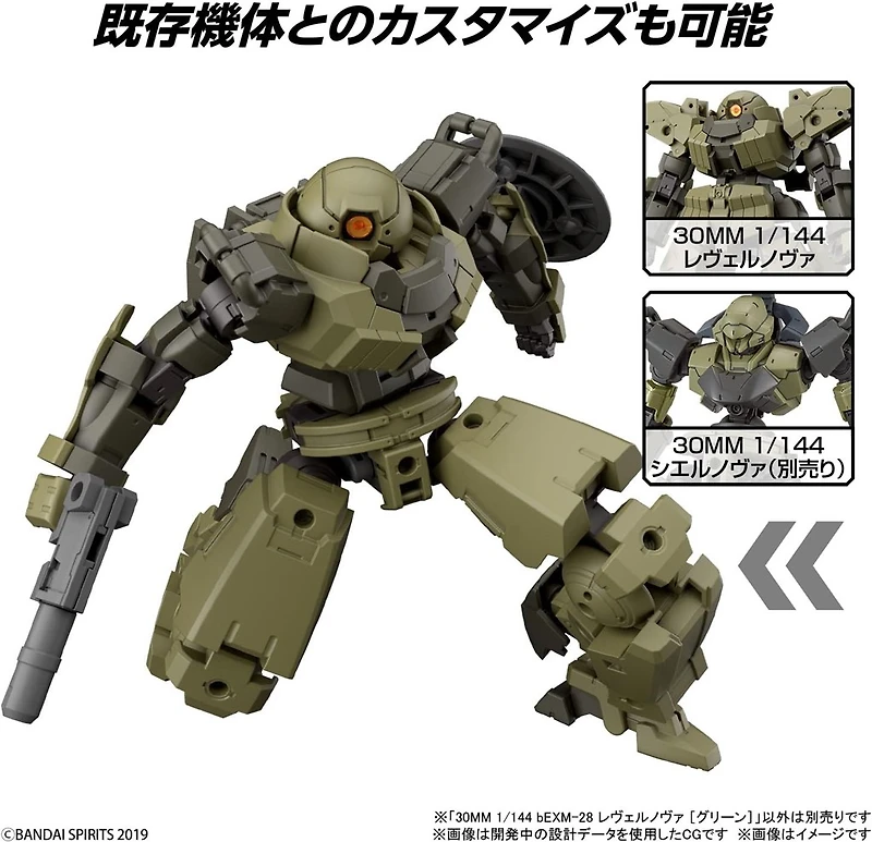 30MM bEXM-28 Rever Nova (Green) - 1/144 