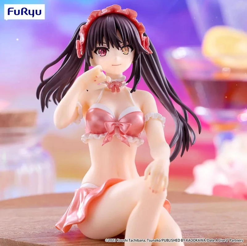 Date A Live V - Kurumi Tokisaki Noodle Stopper Prize Figure (Pastel Red Swimsuit Ver.)
