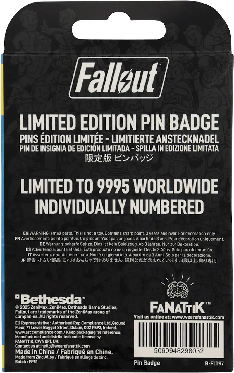 Fallout - Limited Edition Pin Badge - Charisma Boy