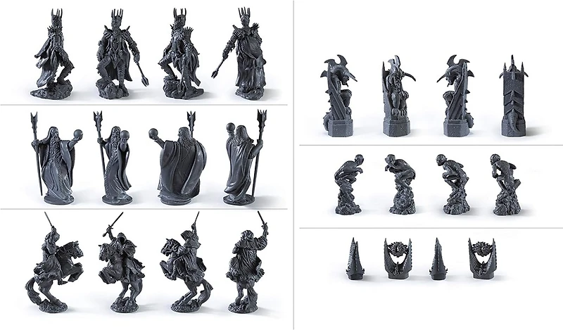The Noble Collection The Lord of The Rings - Chess Set: Battle for Middle-Earth,Black