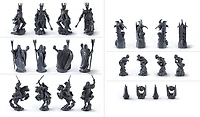 The Noble Collection The Lord of The Rings - Chess Set: Battle for Middle-Earth,Black 
