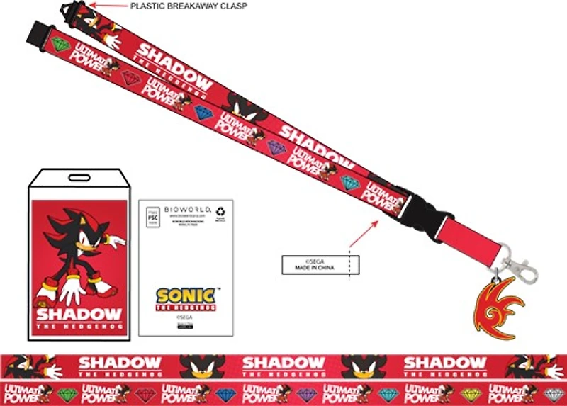 Sonic the Hedgehog: Shadow Lanyard