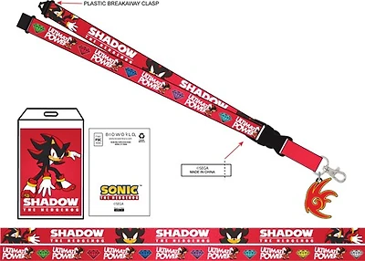 Sonic the Hedgehog: Shadow Lanyard