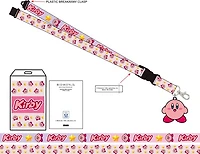 Kirby with Stars Pink Lanyard