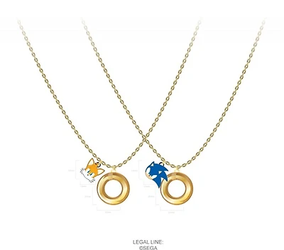 Sonic and Tails Friendship Necklace Set 2-Pack 
