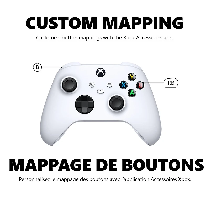 Xbox Wireless Controller – Robot White for Xbox Series X|S, Xbox One, and Windows Devices