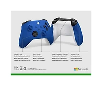 Manette sans fil Xbox bleue 