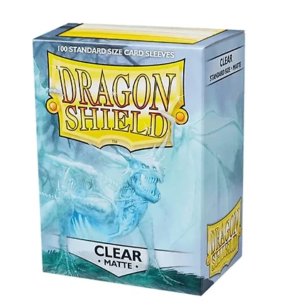 Dragon Shield Standard Size Sleeves - Clear Matte 100 count