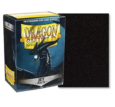 Dragon Shield Standard Size Sleeves - Jet Matte 100 count