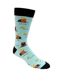 Rubber Ducky Capybara  Sock