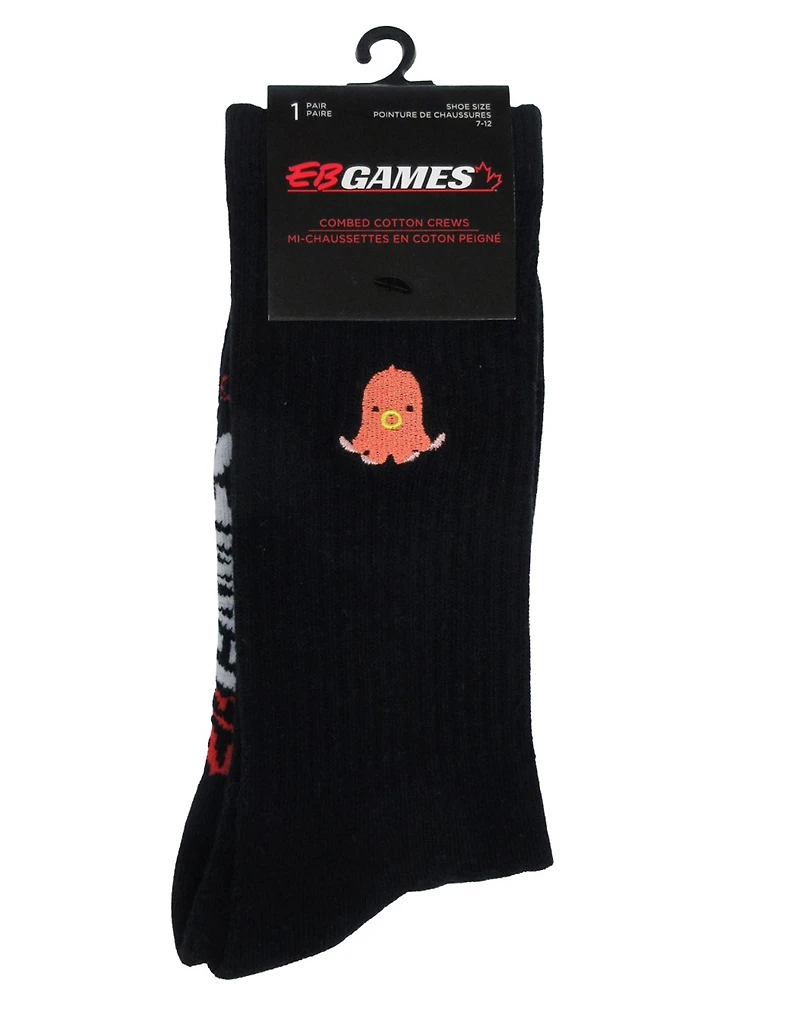 Hot Dog Octopus Crew Sock