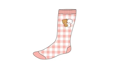 Milk Mocha Bear Emroidered Socks