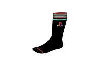 PlayStation Logo Embroidered Black Socks