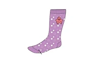 Chaussettes violettes brodées Bob l'éponge et Patrick