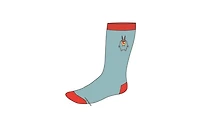 SpongeBob Plankton Embroidered Blue Socks