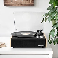 Victrola Eastwood Manual Three-Speed Turntable with Bluetooth (Bamboo) 