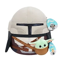 Squishmallows Original Star Wars 12-Inch Mandalorian + 3.5-Inch Grogu Plush (2-Pack)