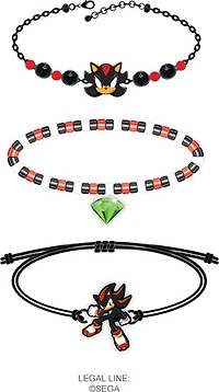 Sonic the Hedgehog: Shadow 3-Pack Bracelets