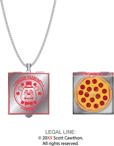 Five Nights At Freddys Pizza in Pizza Box Necklace