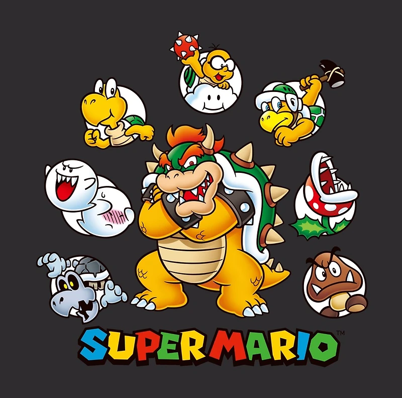 Bowser de Super Mario Bros avec ses Minions