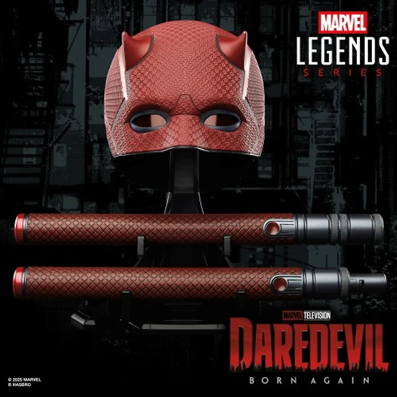 Marvel Legends Series Daredevil: Born Again Premium Roleplay Mask and Billy Club 