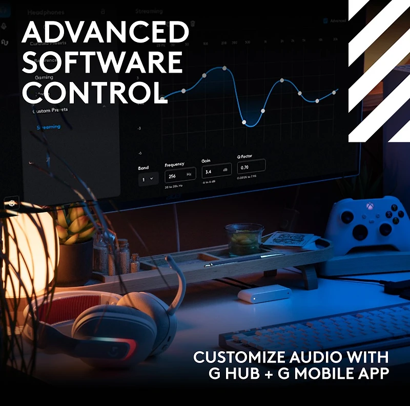 Logitech A20 X Lightspeed Wireless Headset With Playsync Audio – Blanc 