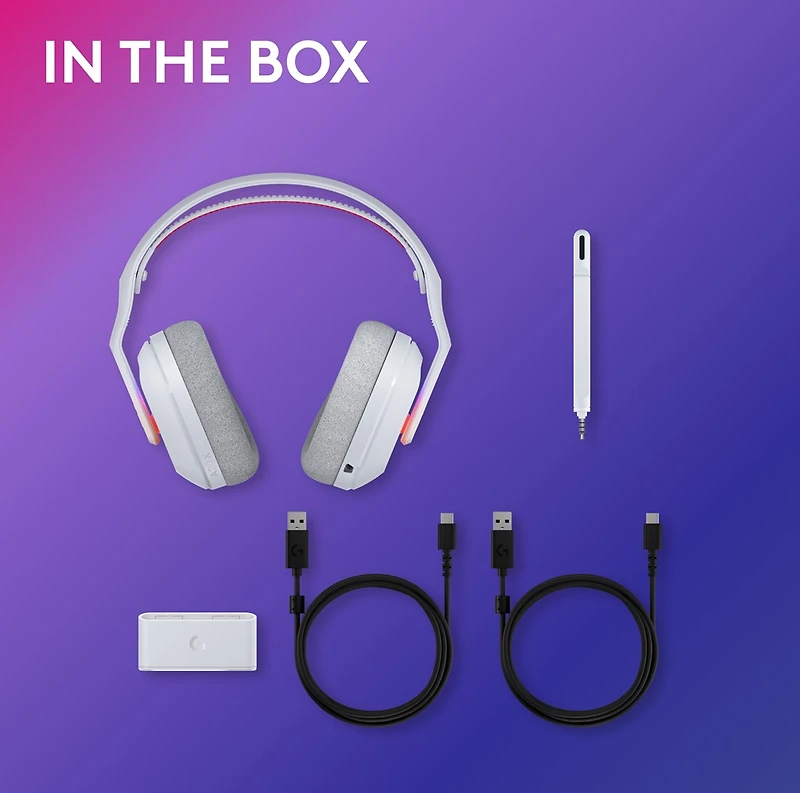 Logitech A20 X Lightspeed Wireless Headset With Playsync Audio – Blanc 