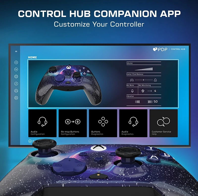 Rematch Advanced Wired Controller - Dark Cosmos 