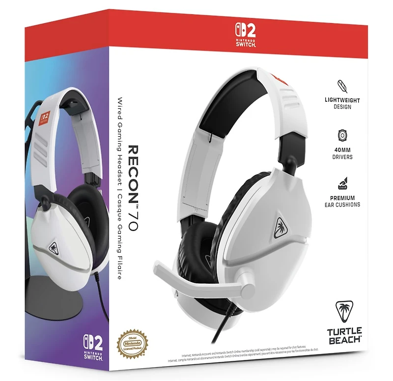 Turtle Beach Recon 70n Headset - blanc 