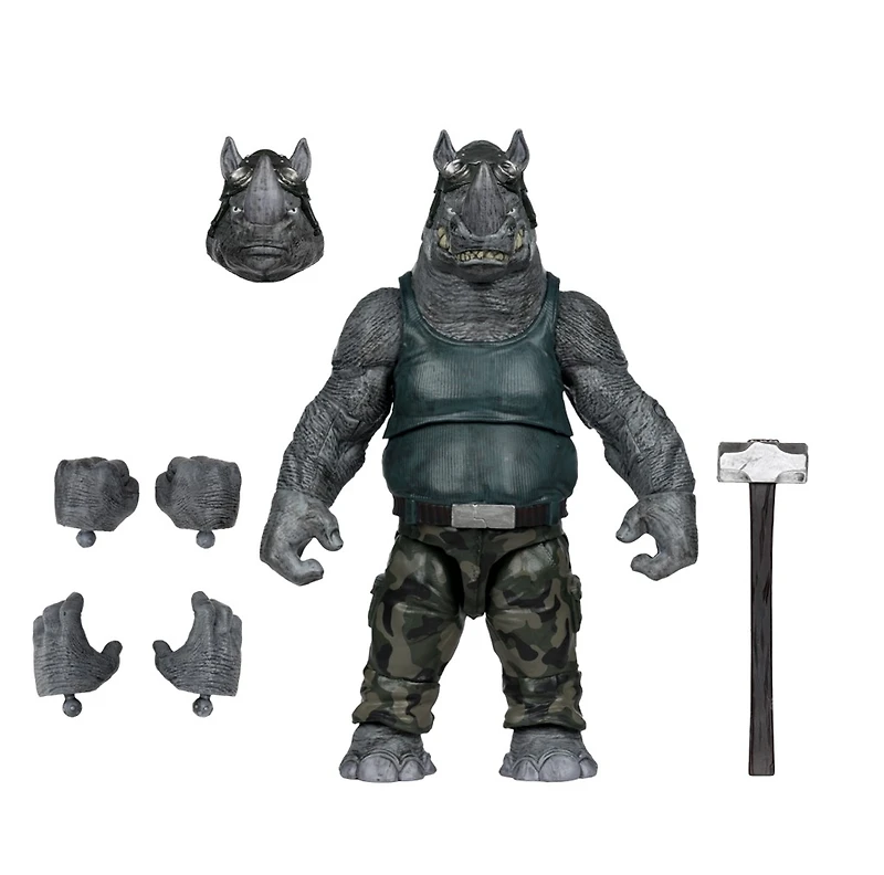 Teenage Mutant Ninja Turtles (Page Punchers) Rocksteady 5-Inch Action Figure with Comic