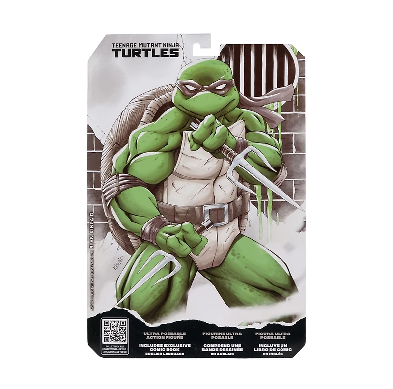Teenage Mutant Ninja Turtles (Page Punchers) Raphael (Black, White & Green) 5-Inch Action Figure with Comic McFarlane Toys Red Platinum Edtion