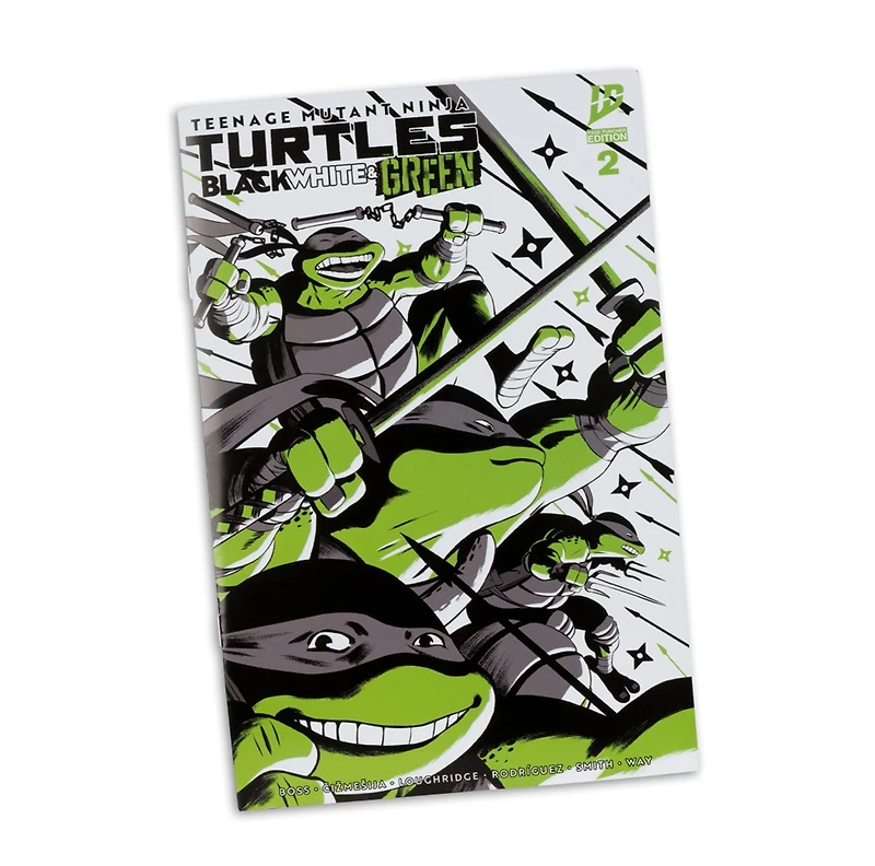 Teenage Mutant Ninja Turtles (Page Punchers) Michelangelo (Black, White & Green) 5-Inch Action Figure with Comic McFarlane Toys Red Platinum Edtion