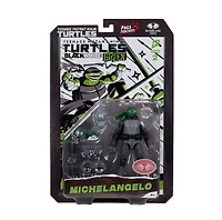 Teenage Mutant Ninja Turtles (Page Punchers) Michelangelo (Black, White & Green) 5-Inch Action Figure with Comic McFarlane Toys Red Platinum Edtion