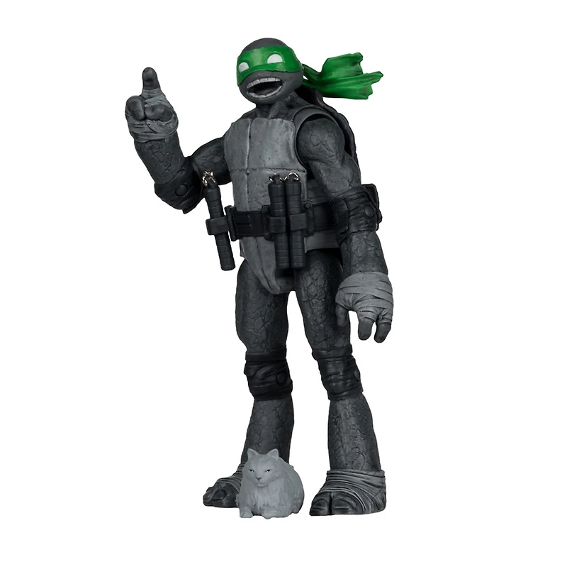 Teenage Mutant Ninja Turtles (Page Punchers) Michelangelo (Black, White & Green) 5-Inch Action Figure with Comic McFarlane Toys Red Platinum Edtion