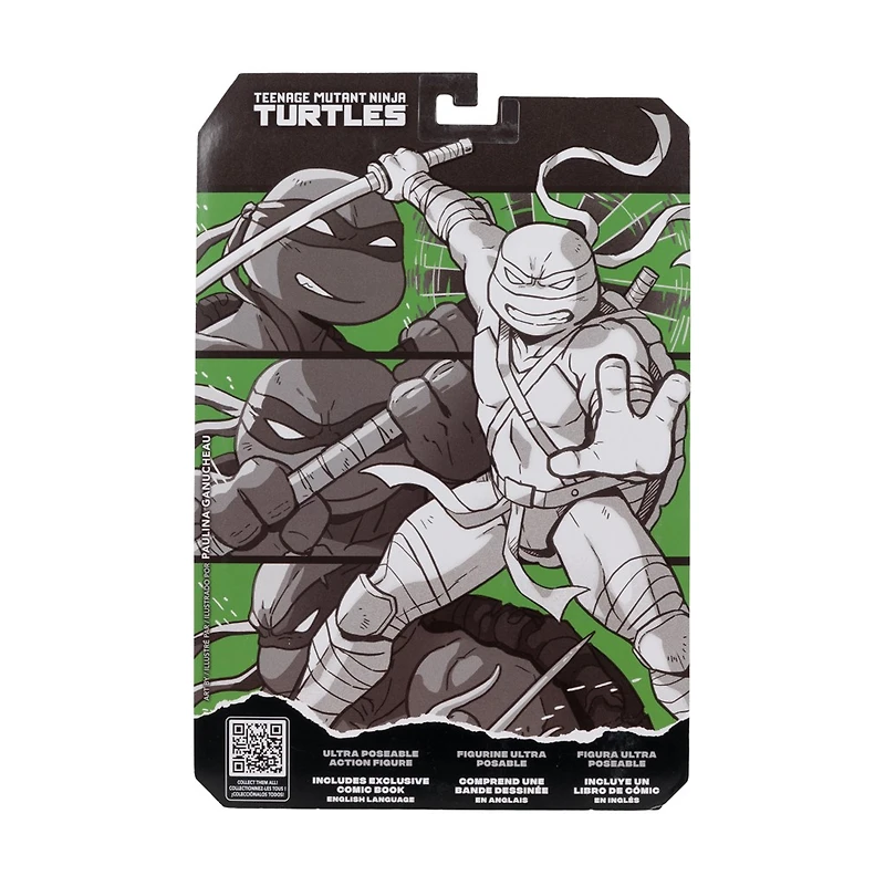 Teenage Mutant Ninja Turtles (Page Punchers) Leonardo (Black, White & Green) 5-Inch Action Figure with Comic McFarlane Toys Red Platinum Edtion
