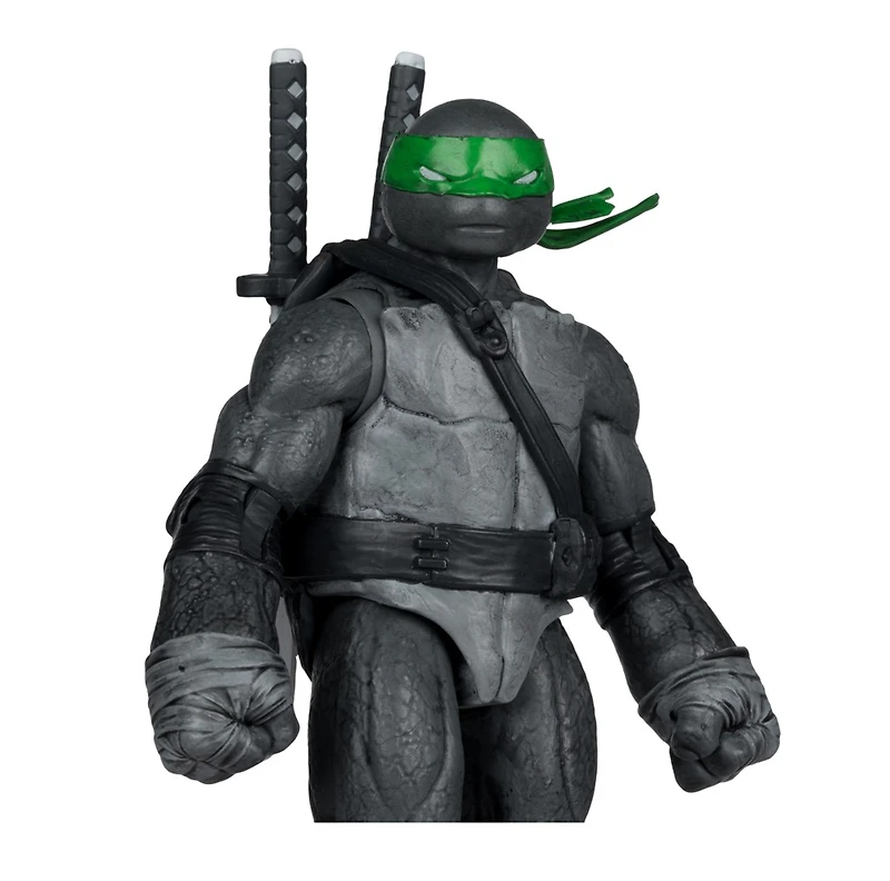 Teenage Mutant Ninja Turtles (Page Punchers) Leonardo (Black, White & Green) 5-Inch Action Figure with Comic McFarlane Toys Red Platinum Edtion