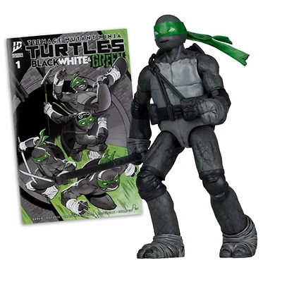 Teenage Mutant Ninja Turtles (Page Punchers) Donatello (Black, White & Green) 5-Inch Action Figure with Comic McFarlane Toys Red Platinum Edtion