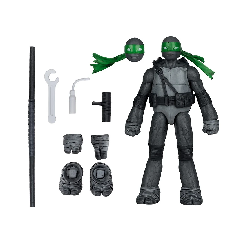 Teenage Mutant Ninja Turtles (Page Punchers) Donatello (Black, White & Green) 5-Inch Action Figure with Comic McFarlane Toys Red Platinum Edtion