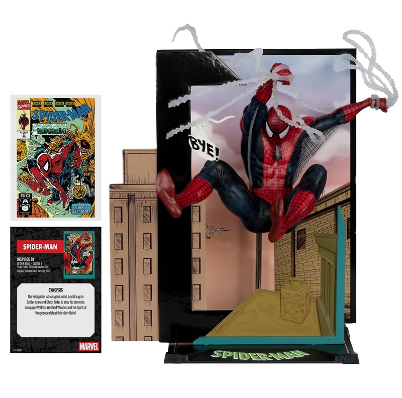 Marvel Spider-Man (Spider-Man #6) 1:10th Scale Collectible with Scene