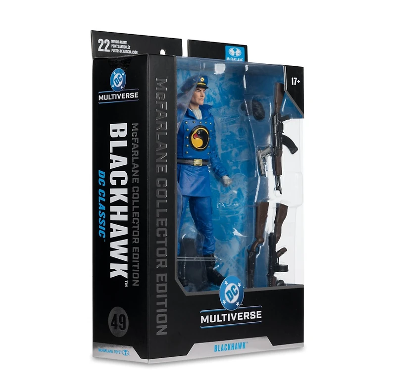 DC Mcfarlane Collector Edition 7-Inch WV13 – #49 Black Hawk (DC Classic)